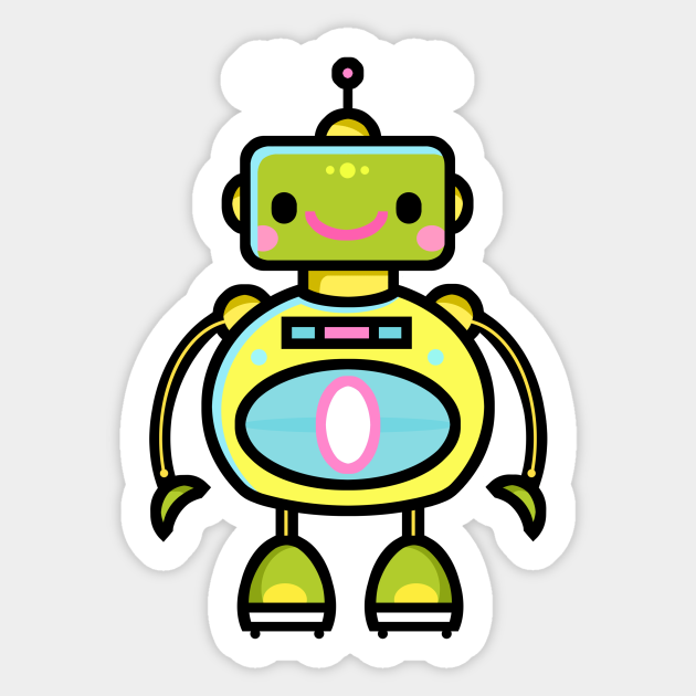 Robot Robot Sticker Teepublic 5970